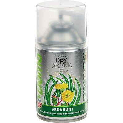 Змінний балон для автоматичного освіжувача повітря Domo Dry Aroma Евкаліпт 250 мл