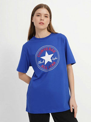 Футболка Converse STANDARD FIT CENTER FRONT CHUCK PATCH CORE TEE 10025459-400 р.XL синій