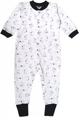 Человечек Minikin Веселый щенок р.80 белый с рисунком 197040380 