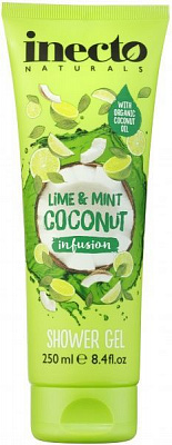 Гель для душа Inecto Lime and Mint Coconut 250 мл