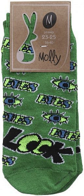 Носки женские Молли Look р. 23-25 темно-зеленый 1 пар 