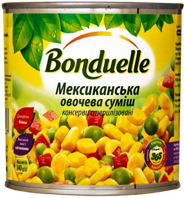 Суміш овочева Bonduelle Мексиканська 340 г