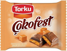 Молочний шоколад Torku Cokofest з карамельною начинкою 65 г