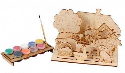 Набір для творчості Дерев'яний театр Село