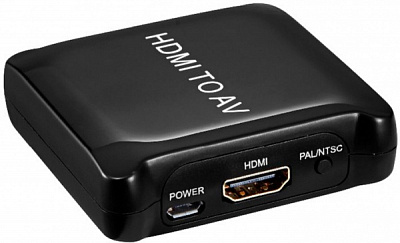 Конвертер PowerPlant черный (CA911486) HDMI - AV HDCAV02-M 
