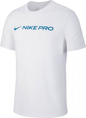 Футболка Nike M NK DRY TEE NIKE PRO CD8985-100 XL белый