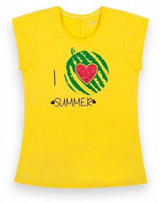 Футболка для девочки GABBI FT-21-9-1/1 р.134 желтый 