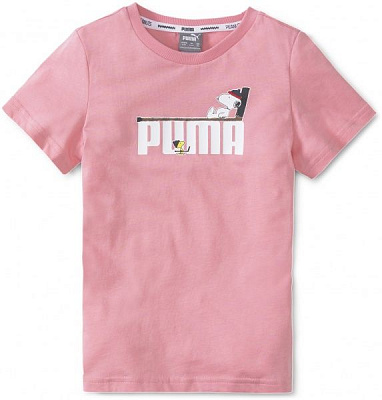 Футболка Puma PUMA x PEANUTS Tee 53182426 р. 116 светло-розовый
