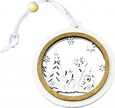 Підвіска Ліс 8,1 см білий 1220355