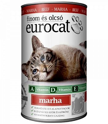 Консерва EuroCat з яловичиною 415 г