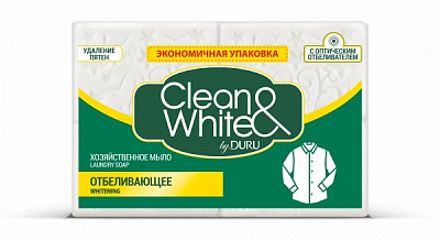 Господарське мило Duru Clean&White Відбілююче 120 г 4 шт./уп.