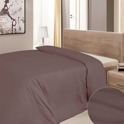 Підковдра сатин 10 145x215 см шоколадний Ярослав