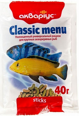Корм Акваріус Classic menu 40 г 4944