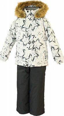 Комбинезон детский HUPPA р.98 белый с серым 41480030-83420-098 