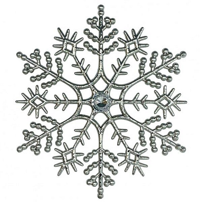 Підвіска MISLT Сніжинка Класика з камінчиком CNG000-2а 5 см