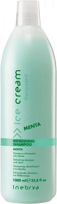 Шампунь INEBRYA Frequent Shampoo Fresh Mint освіжаючий із м'ятою 1000 мл