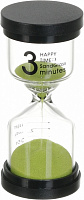Часы песочные классический на 3 минуты зеленый 4,5х10 см