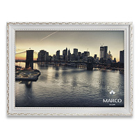 Рамка для фотографии со стеклом MARCO decor 2415 1 фото 13х18 см белый с золотистым 