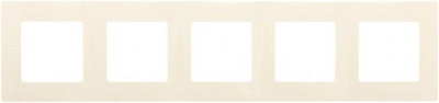Рамка пятиместная Legrand Etika горизонтальная кремовый 672515