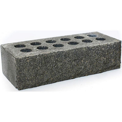 Кирпич гиперпрессованный Литос Скала пустотелый серый