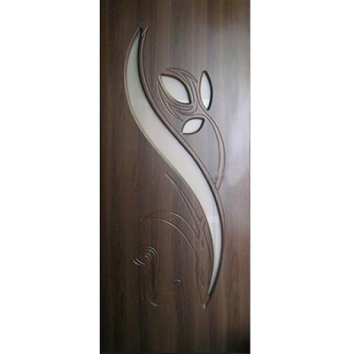 Дверное полотно Неман Тюльпан ПО 800 мм орех шоколадный