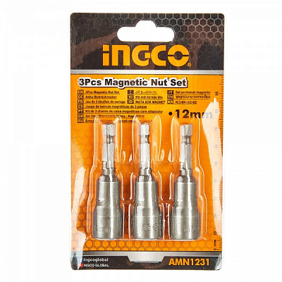 Набор головок INGCO 12 мм 1/4” 65 мм 3 шт. 3 шт. AMN1231