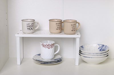 Полиця Flamberg Small 315х130х155 мм настільна біла