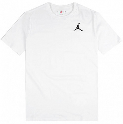 Футболка Jordan M J JUMPMAN EMB SS CREW DC7485-100 р.S белый