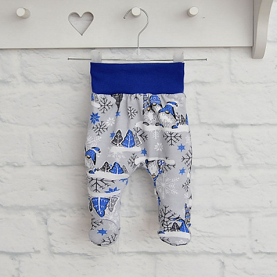 Ползунки ясельные Blanka Гномы р.56–62 синий 110073 