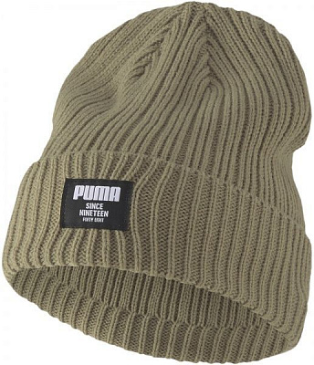 Шапка Puma Ribbed Classic Beanie 02283104 UNI зелений