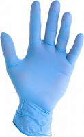 Перчатки MedTouch неопудренные с покрытием нитрил S (7) голубые