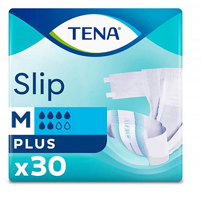 Підгузки для дорослих Tena Slip Plus Medium 70-110 см 30 шт.