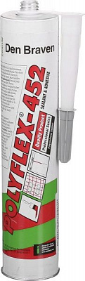 Клей-герметик Den Braven Zwaluw Polyflex 452 300мл белый
