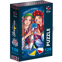 Пазлы картонные De.tail Украина & Польша DT100-16