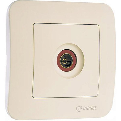 Розетка TV Makel Lillium Natural слонова кістка 55207