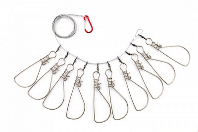 Кукан Fishing ROI на тросе 10 крючков