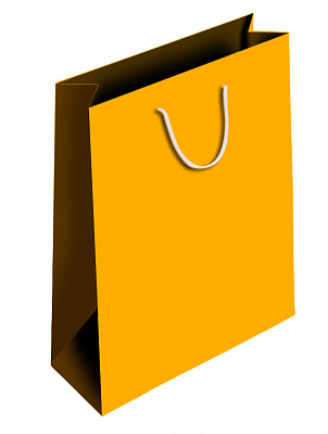 Пакет бумажный 400x300x170 мм оранжевый PBS