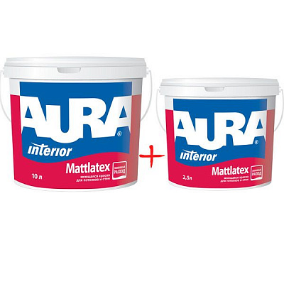 Комплект Aura Mattlatex 10 л + 2.5 л