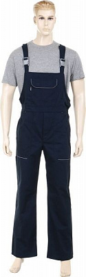 Полукомбинезон рабочий Торнадо Фаворит на рост 5/6 р. 56-58 синий с серыми вставками
