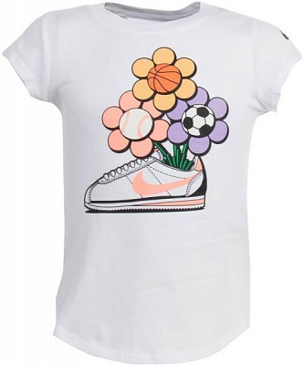 Футболка Nike CORTEZ FLOWER SPORT SS TEE 36G911-001 р.6 білий