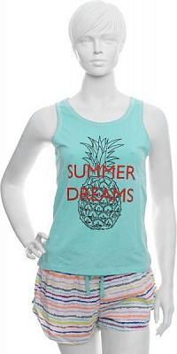 Пижама женская Pineapple р. XS бирюзовый 