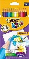Карандаши цветные 12 шт. Evolution Aquacouleur BIC