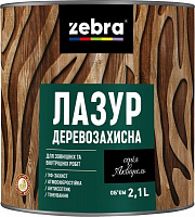 Лазурь ZEBRA Деревозащитная серия Акварель дуб глянец 2,1 л