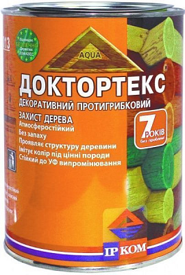 Лазурь ІРКОМ Доктортекс ИР-013 безцветный шелковистый мат 0,8 л