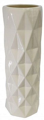 Ваза Поли глянец бежевый 41 см