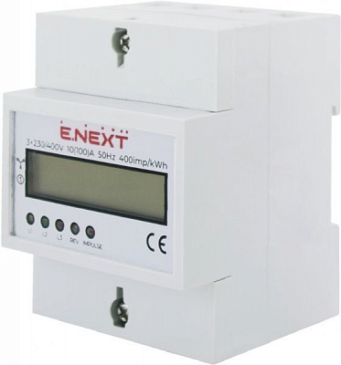 Счетчик ENEXT трехфазный e.control.w05 5 (100) А электронный класс 1.0 (некоммер) i0310032