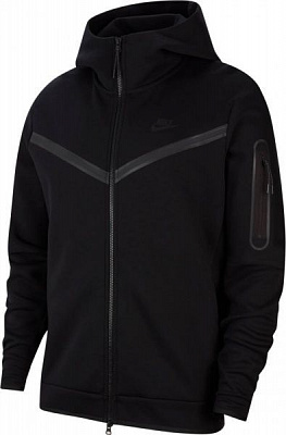 Джемпер Nike M NSW TCH FLC HOODIE FZ WR CU4489-010 р. M чорний