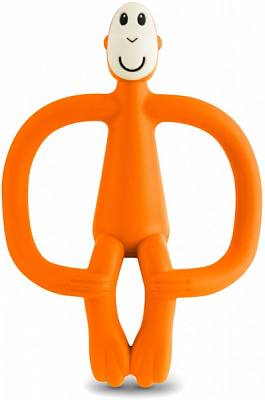 Прорезыватель Matchstick Monkey Обезьянка оранжевая 10,5 см (MM-T-005)