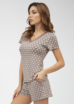 Пижама женская Roksana №1180/60216 р. M шоколадный 