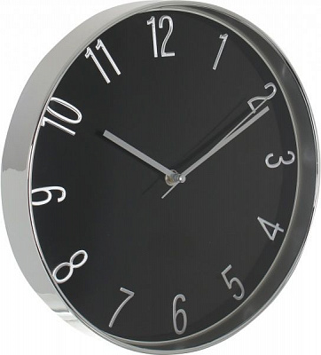 Часы настенные 30.6 см черный